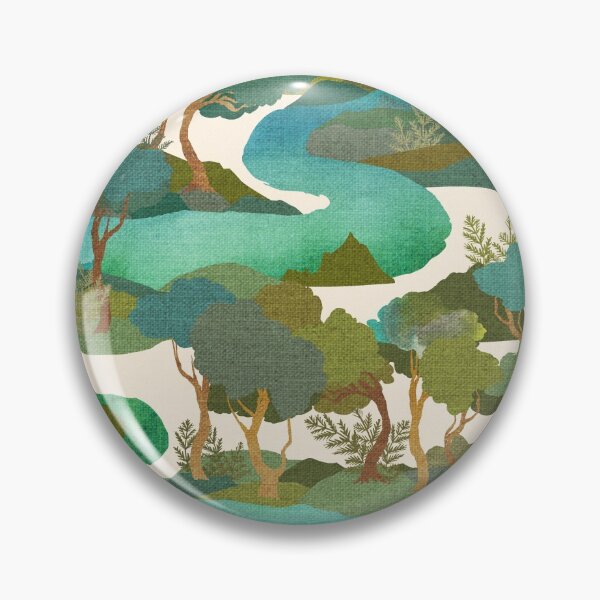 Item preview, The River Watercolour Australian Landscape Bush designed and sold by Cecilia Mok.