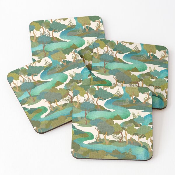 Item preview, The River Watercolour Australian Landscape Bush designed and sold by Cecilia Mok.