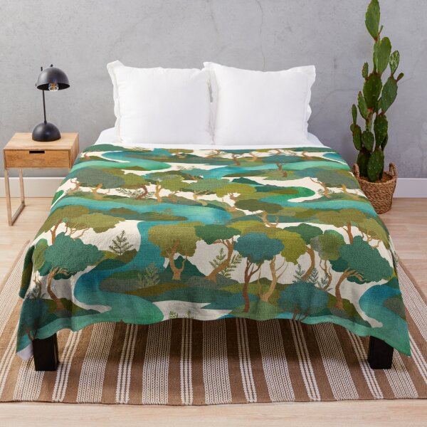 Item preview, The River Watercolour Australian Landscape Bush designed and sold by Cecilia Mok.