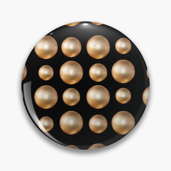 Item preview, 3d set gold pearl on a black background. Great design for any purpose, fashionable style.Template set.Metal copper texture. Bronze gold. Metallic pattern. 3d vector. Silver texture. Metallic pattern. designed and sold by Mallva.