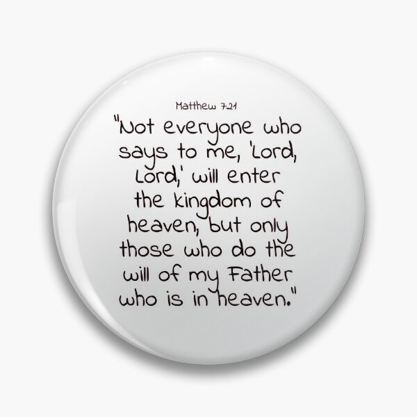 Item preview, Bible verse: Matthew 7:21 designed and sold by john-3-16.