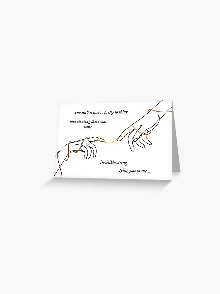 Invisible string Greeting Card for Sale by kelthai