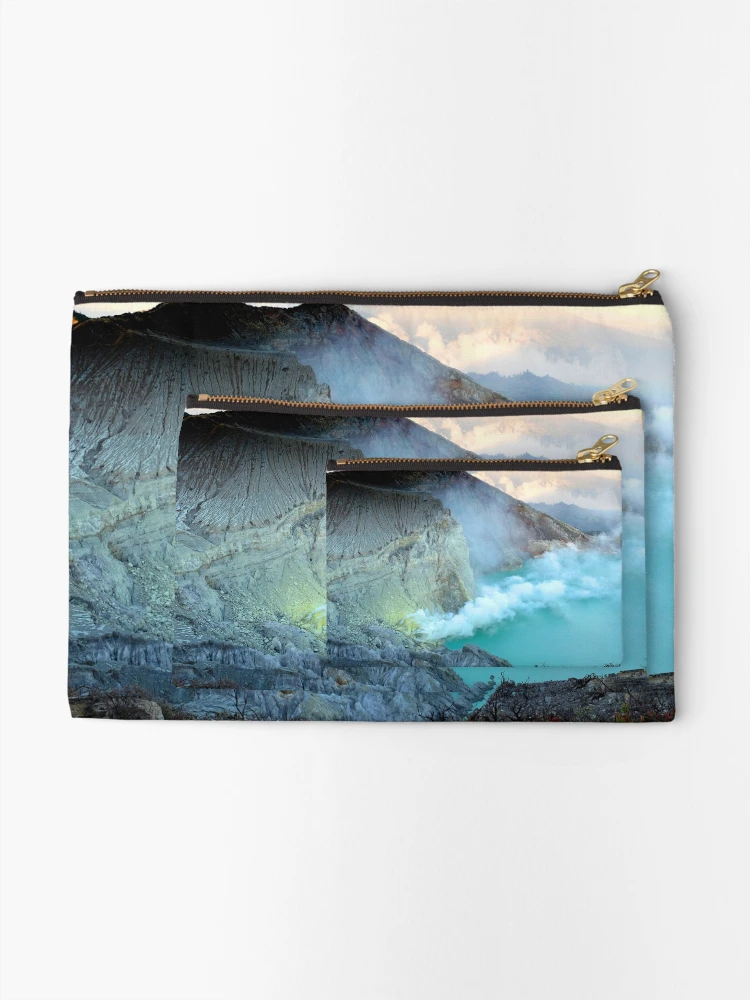 Thumbnail 2 of 4, Zipper Pouch, Java Volcano designed and sold by LukeConroyPhoto.