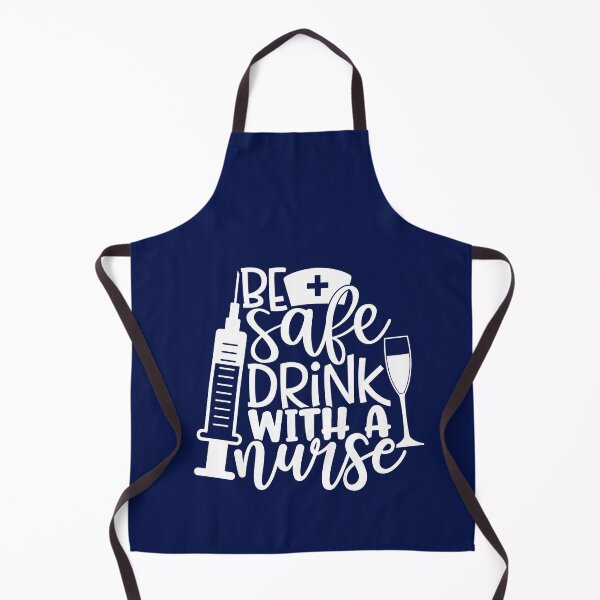 Item preview, Be safe and drink with a nurse - funny nurse gift (white/grey) designed and sold by PickaSticka.