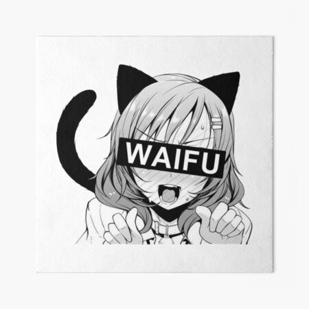 Waifu Anime Neko | Vaporwave | Glitch Manga Girl, an art print by L VT -  INPRNT