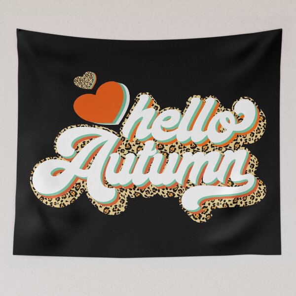 Item preview, Hello Autumn retro leopard animal print designed and sold by PlusAdore.