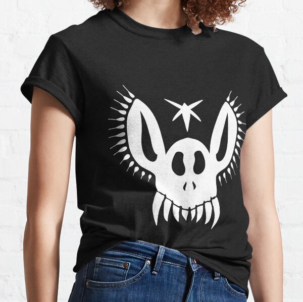 Rabbit Skull (white) Classic T-Shirt