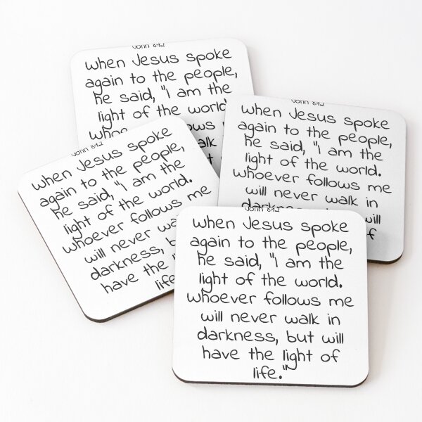Item preview, Bible verse: John 8:12 designed and sold by john-3-16.