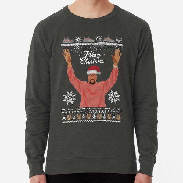 Kanye West Ye Hip Hop Rap Ugly Christmas Sweater My Presence Is A Present Lightweight Sweatshirt for Sale by hypewearco Redbubble