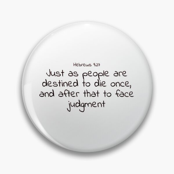 Item preview, Bible verse: Hebrews 9:27 designed and sold by john-3-16.
