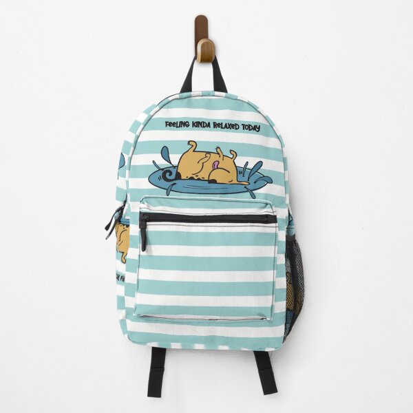 Item preview, Funny relaxed dog on striped background designed and sold by marina63.