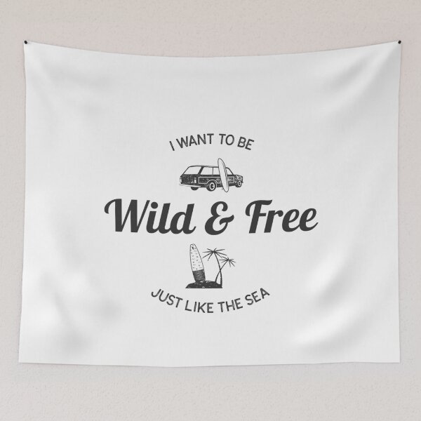 Item preview, I Want To Be Wild & Free Just Like The Sea designed and sold by Danielle Shafiki.