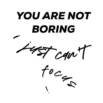 Artwork thumbnail, You are not boring - adhd by Fatamimosh