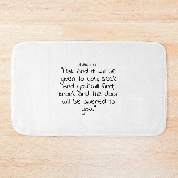 Item preview, Bible verse: Matthew 7:7 designed and sold by john-3-16.