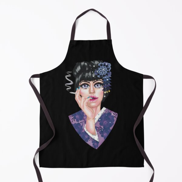 Artikelvorschau, Lila Blau Violett Traum Rauchendes japanisches Mädchen entworfen und verkauft von MissRebelArt.