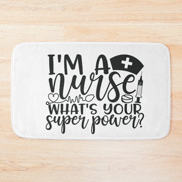 Item preview, I'm a nurse whats your superpower? - funny nurse gift (black) designed and sold by PickaSticka.