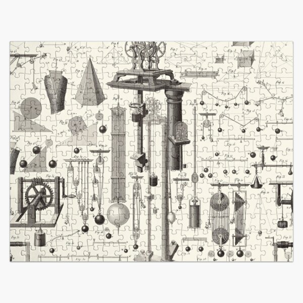 Vintage Science and Engineering Poster Jigsaw Puzzle