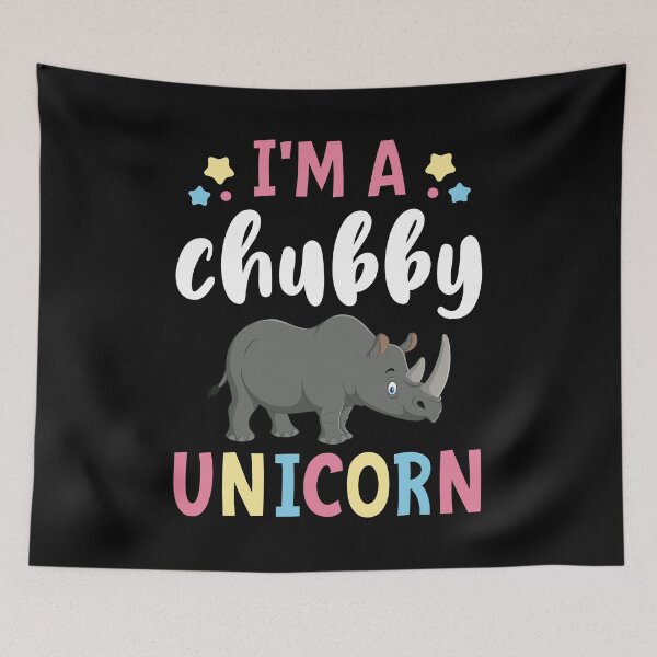 Item preview, I'm a Chubby Unicorn Rhinoceros designed and sold by rehatschek.