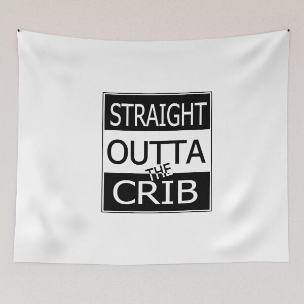 Item preview, Straight Outta The Crib, Baby Sticker designed and sold by ronnieyoung.