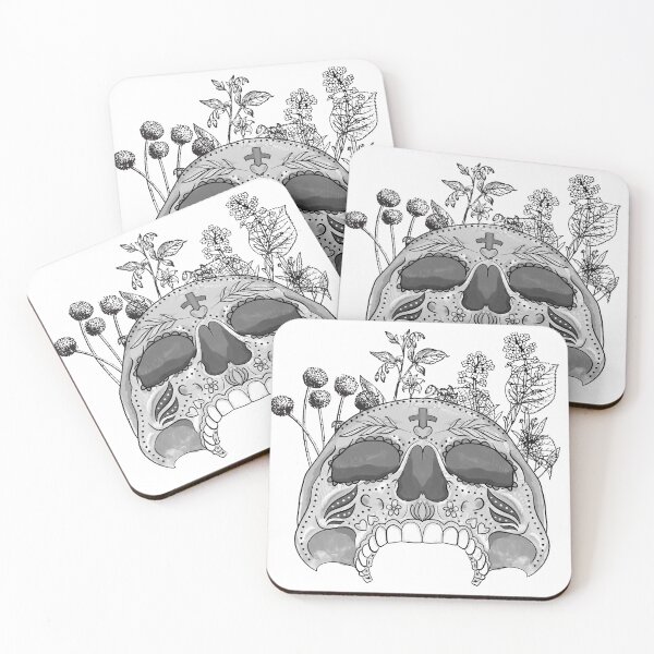 Item preview, Botanical skull designed and sold by P0kker.