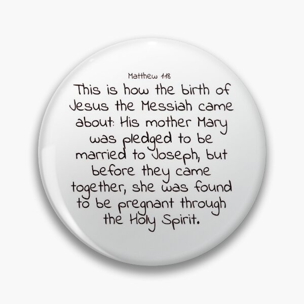 Item preview, Bible verse: Matthew 1:18 designed and sold by john-3-16.