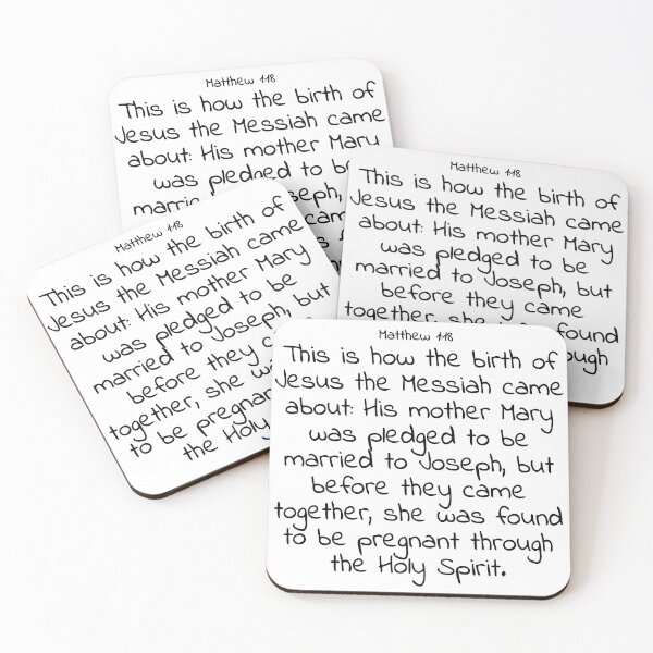 Item preview, Bible verse: Matthew 1:18 designed and sold by john-3-16.