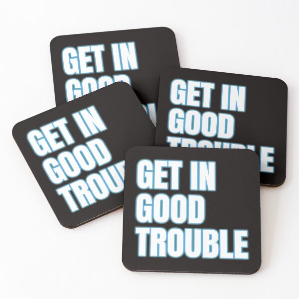 Item preview, Get In Good Trouble Neon Blue designed and sold by DAFIN.