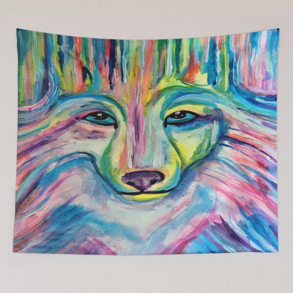 Item preview, Aura of the Northern Lights Wolf designed and sold by Deborah Camp.