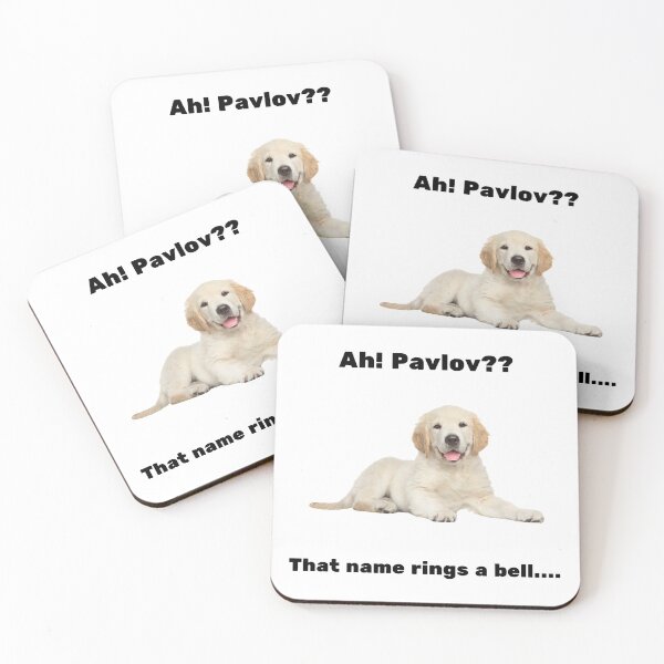 Item preview, Pavlov That name rings a bell Golden Retriever designed and sold by StrawberryLaura.