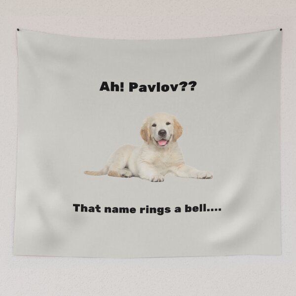 Item preview, Pavlov That name rings a bell Golden Retriever designed and sold by StrawberryLaura.