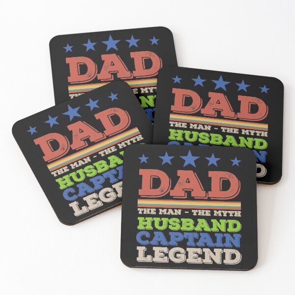 Item preview, Dad Husband Captain Legend - The Man The Myth - Vintage Profession Gift For Men designed and sold by ALITOPRINCE.