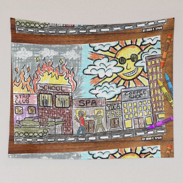 Item preview, Homework Assignment - Draw Gentrification ( Dark Thoughts, Harsh Truth's 2 ) designed and sold by johnspainart.