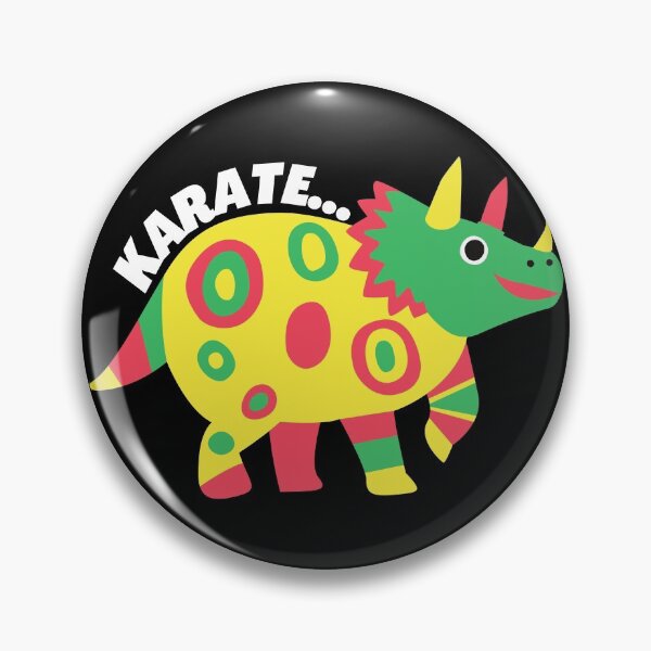 Item preview, colorful karatesaurus rex designed and sold by InsaneCorner.