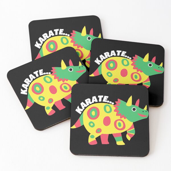 Item preview, colorful karatesaurus rex designed and sold by InsaneCorner.