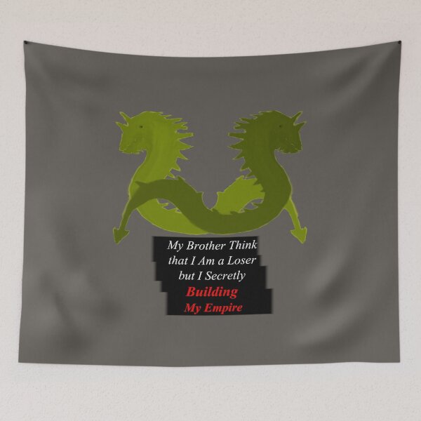 Item preview, My Brother Think (Two Golden Sea Serpents) designed and sold by SelfUpgrade.