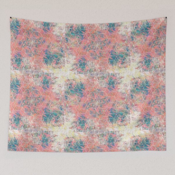 Item preview, Tiled Geo Canvas designed and sold by lollylocket.