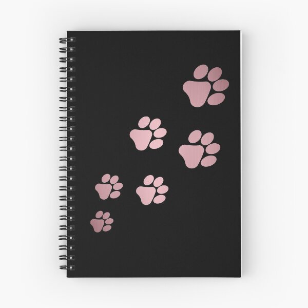 Aperçu de l'œuvre Empreintes de pattes de chien en rose rustique | Cadeaux pour amoureux des chiens, maman de chien et papa de chien créée et vendue par Violet Treasures.
