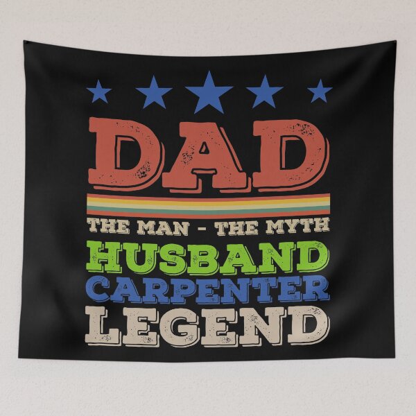 Item preview, Dad Husband Carpenter Legend - The Man The Myth - Vintage Profession Gift For Men designed and sold by ALITOPRINCE.