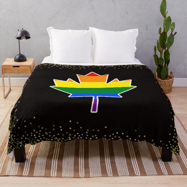 Item preview, Canada Maple Leaf Flag Rainbow Flag P flag designed and sold by mamazita.