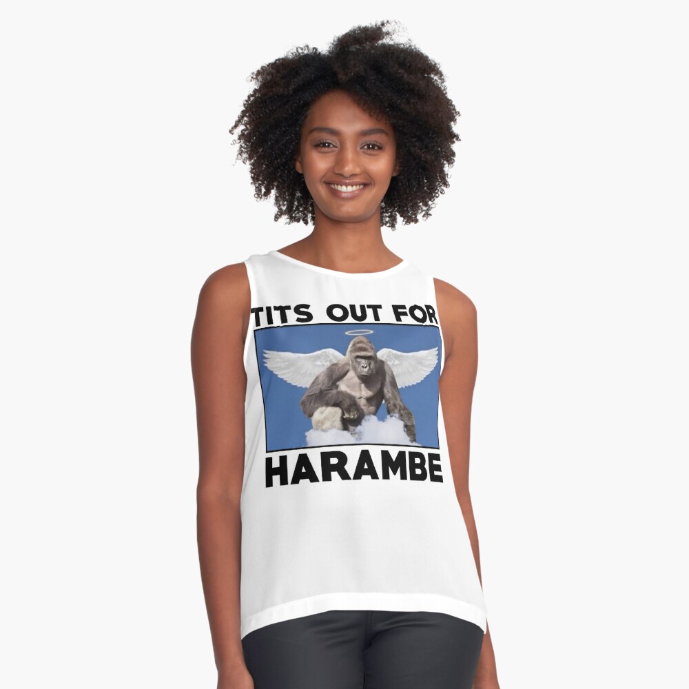 Tits out for HARAMBE 