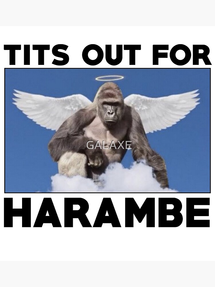 Disover Tits out for HARAMBE   Premium Matte Vertical Poster