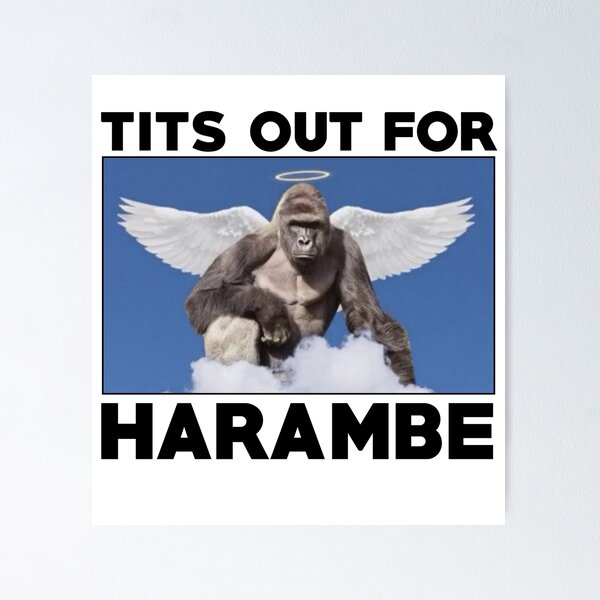 Item preview, Tits out for HARAMBE   designed and sold by GALAXE.