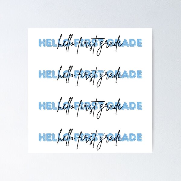 Item preview, Hello First Grade | Back to School Sticker Pack designed and sold by Nikiolilalala.