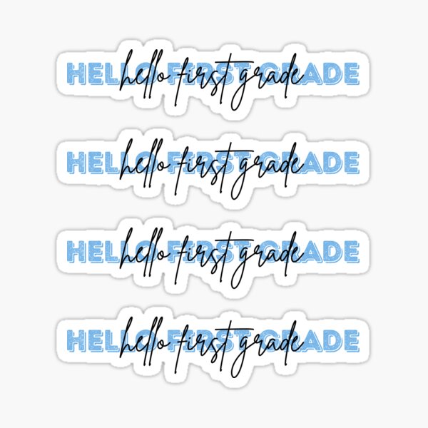 Item preview, Hello First Grade | Back to School Sticker Pack designed and sold by Nikiolilalala.