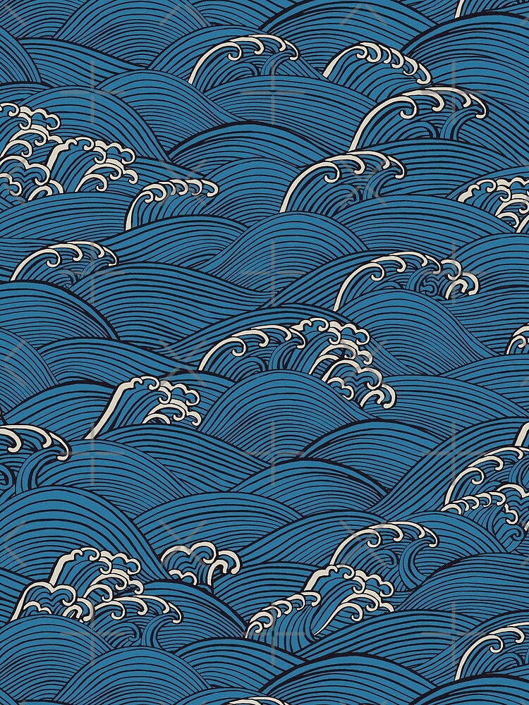 Ocean Sea Waves {Blue} by ceciliamok