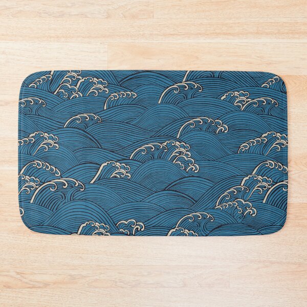 Item preview, Ocean Sea Waves {Blue} designed and sold by Cecilia Mok.