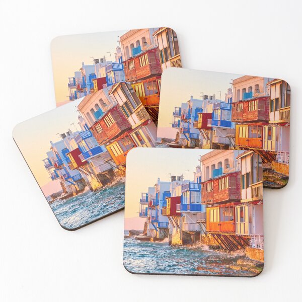 Item preview, Mykonos island at sunset. Greek view designed and sold by vuelo.