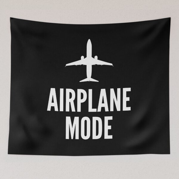 Aperçu de l'œuvre Airplane Mode - Funny Pilot Plane Flying Aviation Traveler créée et vendue par Betadesign77.