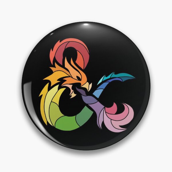 Item preview, Rainbow Ampersand Dragon designed and sold by CritHappensDice.