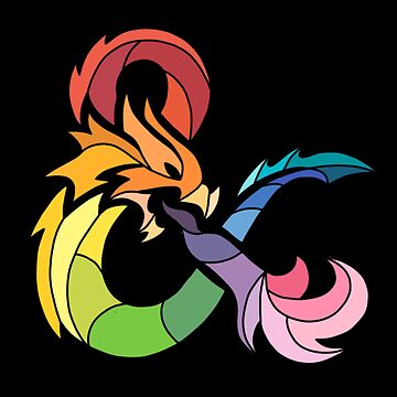 Artwork thumbnail, Rainbow Ampersand Dragon by CritHappensDice